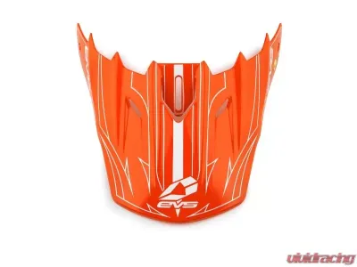 EVS Orange/White T5 Replacement Visor Pinner - H16T5P-VSOW