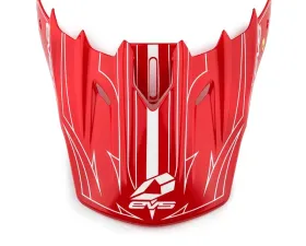 EVS Red/White T5 Replacement Visors Pinner