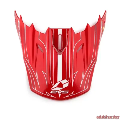 EVS Red/White T5 Replacement Visors Pinner - H16T5P-VSRW