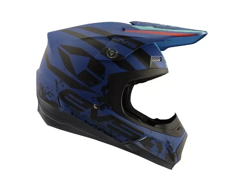 EVS Matte Dark Blue T5 Grappler Helmet Medium - HE18T5G-DKBU-M
