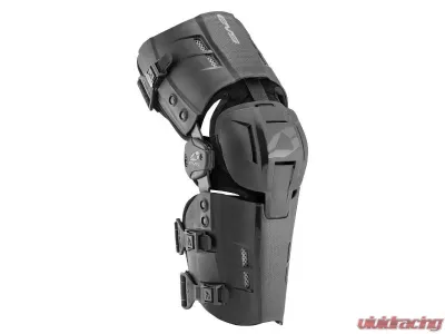 EVS Pair Black RS9 Knee Brace Large - RS9-BK-LP