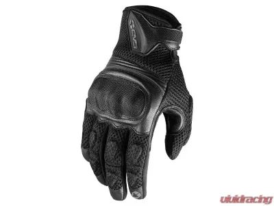 EVS Black Assen Street Gloves Large - SGL19A-BK-L