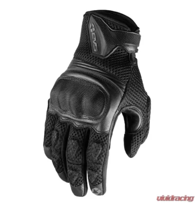 EVS Black Assen Street Gloves Medium - SGL19A-BK-M