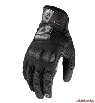 EVS Black Valencia Street Gloves - SGL19V-BK-L