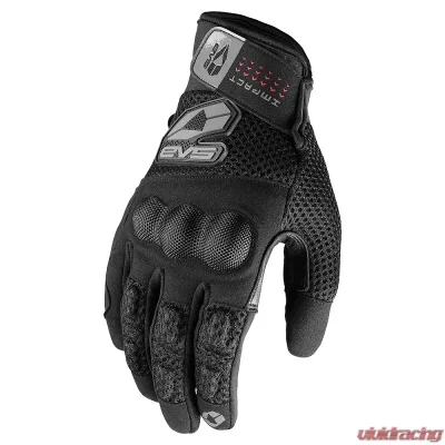 EVS Black Valencia Street Gloves - SGL19V-BK-S