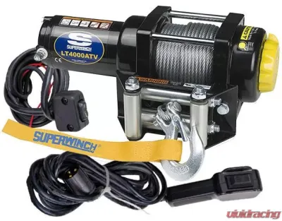 Superwinch 4000 LBS 12 VDC 3/16in x 50ft Steel Rope LT4000 Winch - 1140220