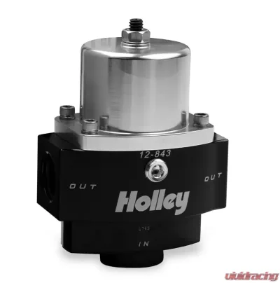 Holley BILLET FP REG, ADJ 4.5-9 PSI 10AN IN/2X 8AN OUT - 12-843