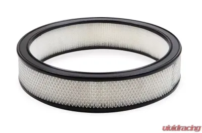 Holley 14X3 PAPER AIR FILTER W/BLK RUBBER RING - 120-178