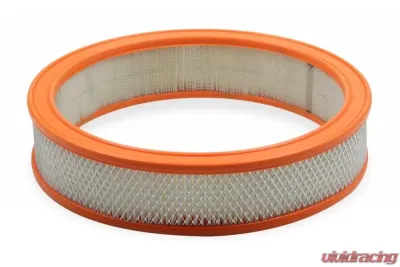 Holley 14X3 PAPER AIR FILTER W/ORANGE RUBBER RI - 120-179