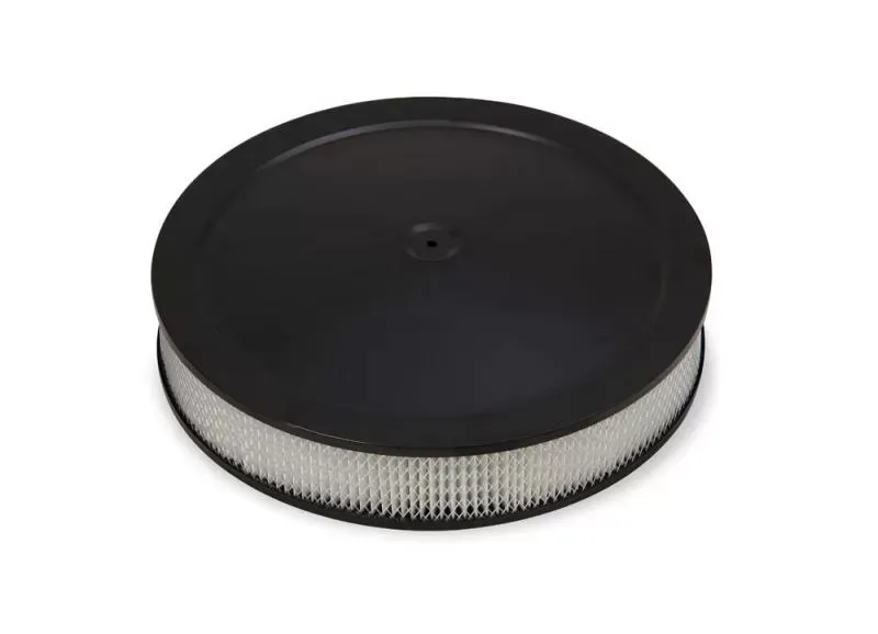 Holley 4500 DROP-BASE AIR CLEANER BLK W/ PAPER - 120-4635