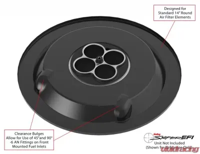 Holley SNIPER EFI 14IN AIR CLNR 1IN DROP BASE - 120-511