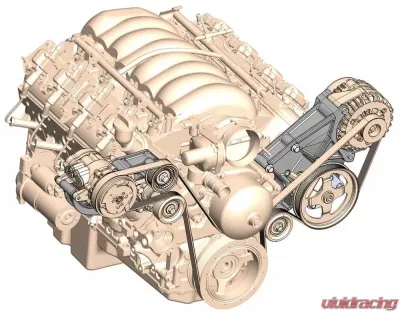 Holley LS A/C DRV BRACKET KIT (WORKS W/SANDEN AC COMP) - 20-132