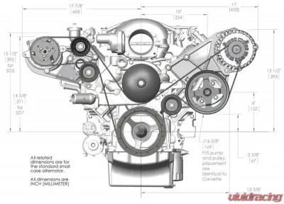 Holley LS A/C DRV BRACKET KIT (WORKS W/SANDEN A - 20-132P