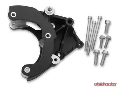 Holley LS A/C BRCKT KIT PASSGR SIDE WRKS W/R4 A - 20-133BK