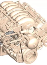 Holley LS A/C BRCKT KIT PASS SIDE WRKS W/SANDEN A/C COMP                                     - 20-134 - Image 2