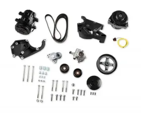 Holley COMP HI ACC BKT KIT, LS/LT, W/SD7-BLACK