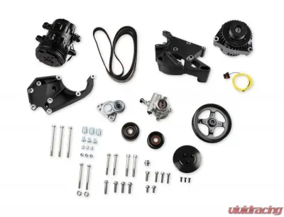 Holley COMP HI ACC BKT KIT, LS/LT, W/SD7-BLACK - 20-138BK