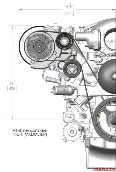 Holley AC BRACKET SYSTEM, WITH R4 AC COMPRESSOR (FOR USE - 20-140