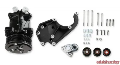 Holley COMP HI PASS BKT KIT, LS/LT, W/SD5-BLACK - 20-141BK
