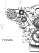 Holley AC BRACKET SYSTEM, WITH SD508 AC COMPRESSR (FORUSE                                     - 20-141 - Image 3