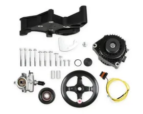 Holley COMP HI DRV BKT KIT, LS/LT, W/O A/C-BLAC