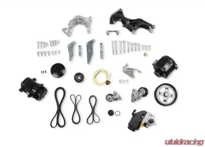 Holley COMP LO PASS A/C BKT KIT, LS, W/SD7-POLI - 20-162P