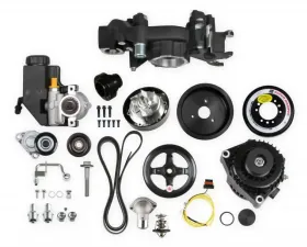 Holley COMP MID-MT PREM SYSTEM, LS WP ALT PS-BL