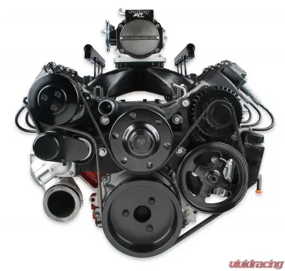 Holley COMP MID-MT ACC SYSTEM, LS-BLACK - 20-185BK