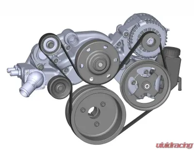 Holley COMP MID-MT SYSTEM, LS WP ALT PS-NATURAL - 20-186