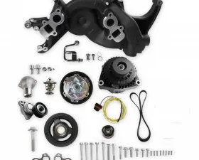 Holley COMP MID-MT SYSTEM, LS WP ALT-BLACK