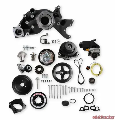 Holley COMP MID-MT PREM SYSTEM, LT WP ALT PS-BL - 20-201BK