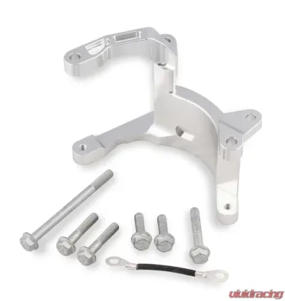 Holley LT4 DRY SUMP A/C BRKT CLEAR FINISH - 20-210
