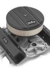 HOLLEY AIR CLNR, FINNED, W/ 14X3 PAPER FLTR, BLK                                     - 120-152 - Image 3