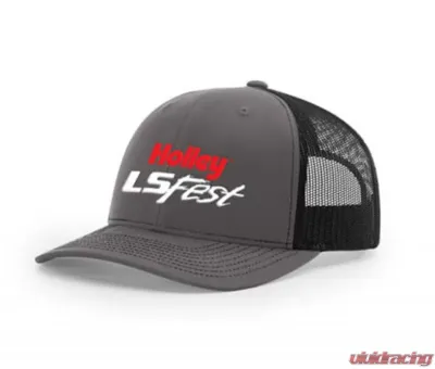 Holley LSFEST TRUCKER HAT - BLACK/Grey MESH - 10235HOL