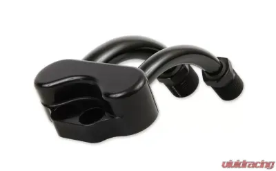 Holley LINE ADAPTR-MNFLD FOR SD7 A/C COMP-BLACK - 199-201BK