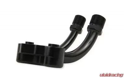 Holley LINE ADAPTR-MNFLD FOR SD7 A/C COMP-BLACK - 199-201BK