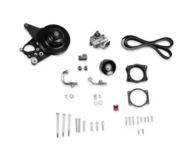Holley Power Steering Add-On System for LT4 Wet Sump Engines Black Finish