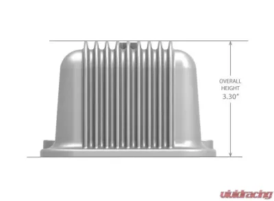 Holley SBC VALVE CVRS,FINNED,CHEVY SCRIPT NAT Chevrolet - 241-106