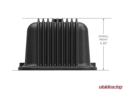 Holley SBC VALVE CVRS,FINNED,CHEVY SCRIPT BLK Chevrolet - 241-108