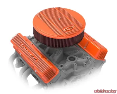 Holley SBC VALVE CVRS,FINNED,CHEVY SCRIPT ORG Chevrolet - 241-109
