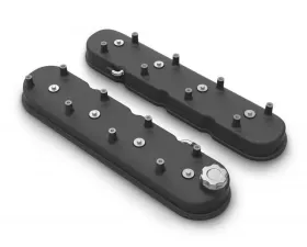 Holley VALVE COVER, TALL LS BLACK KRINKLE FINISH