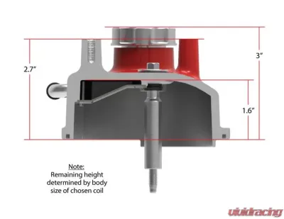 Holley VALVE COVER, TALL LS GLOSS RED FINISH - 241-113