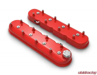 Holley VALVE COVER, TALL LS GLOSS RED FINISH - 241-113