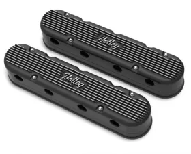 Holley 2-PIECE CAST ALUM. V/C, SATIN BLK FINSH