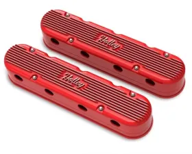 Holley 2-PIECE CAST ALUM. V/C, GLOSS RED FINISH