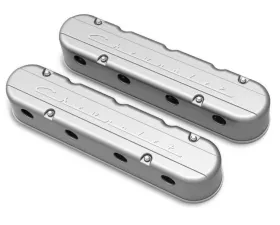 Holley 2-PIECE VALVE COVER GM LS CHEVROLET LOGO