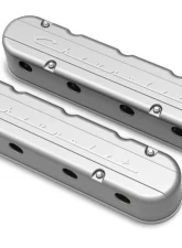 Holley 2-PIECE VALVE COVER GM LS CHEVROLET LOGO                                     - 241-175 - Image 6
