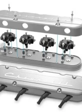 Holley 2-PIECE VALVE COVER GM LS CHEVROLET LOGO                                     - 241-175 - Image 3