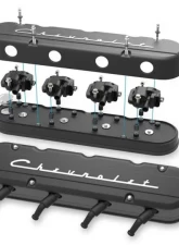 Holley 2-PIECE VALVE COVER GM LS CHEVROLET LOGO                                     - 241-177 - Image 3