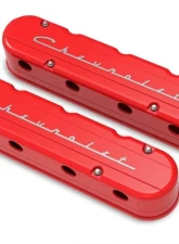 Holley 2-PIECE VALVE COVER GM LS CHEVROLET LOGO                                     - 241-179 - Image 6